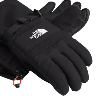 the north face women's Montana ski glove in tnf black front close up glove view