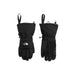 The North Face Women’s Montana Ski Gloves shown in the Black color option. Front and back view.