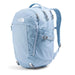 The North Face Women's Recon Backpack in dark steel blue heather & steel blue, front side angle