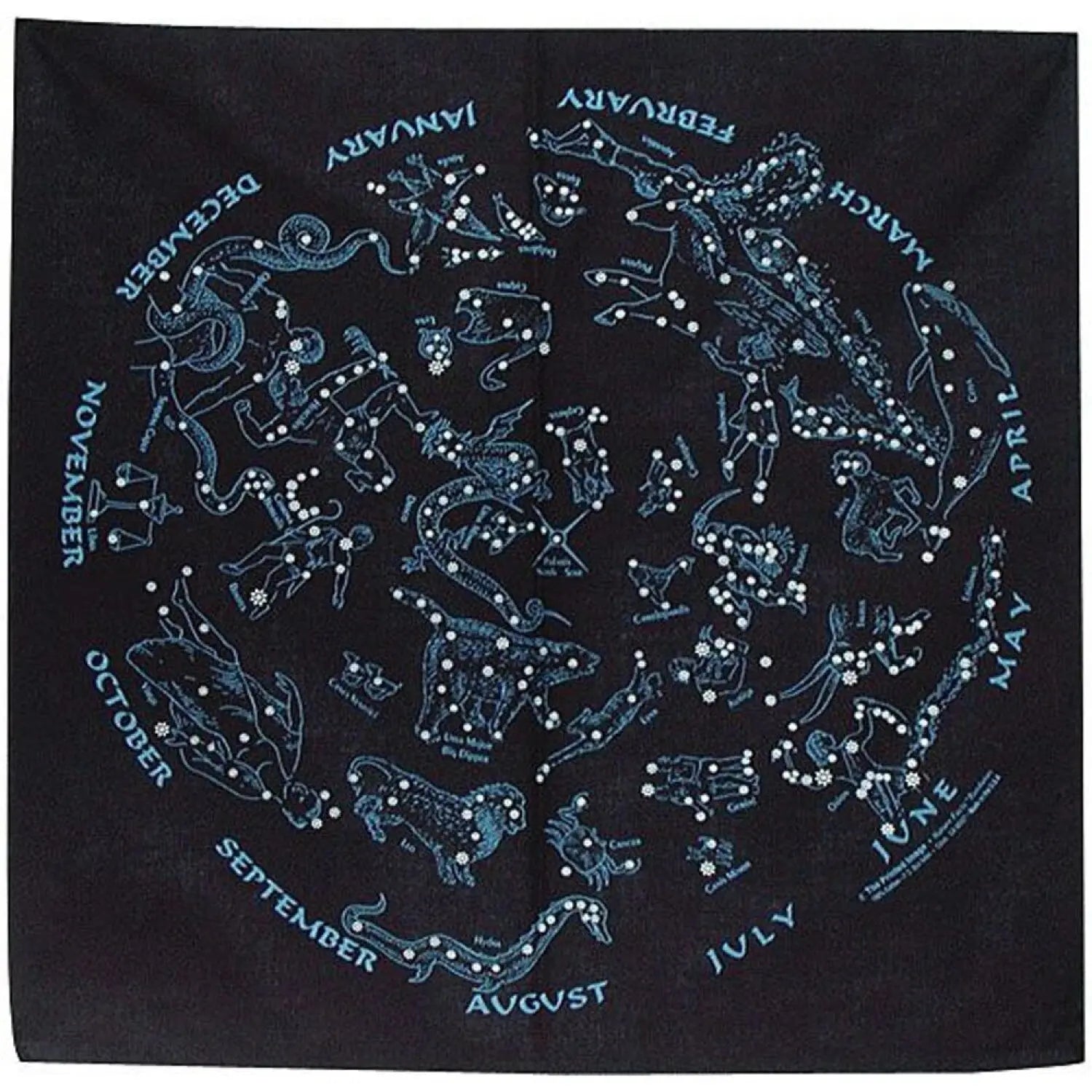 The Printed Image Nature Facts Bandanas shown in the Stars design option.