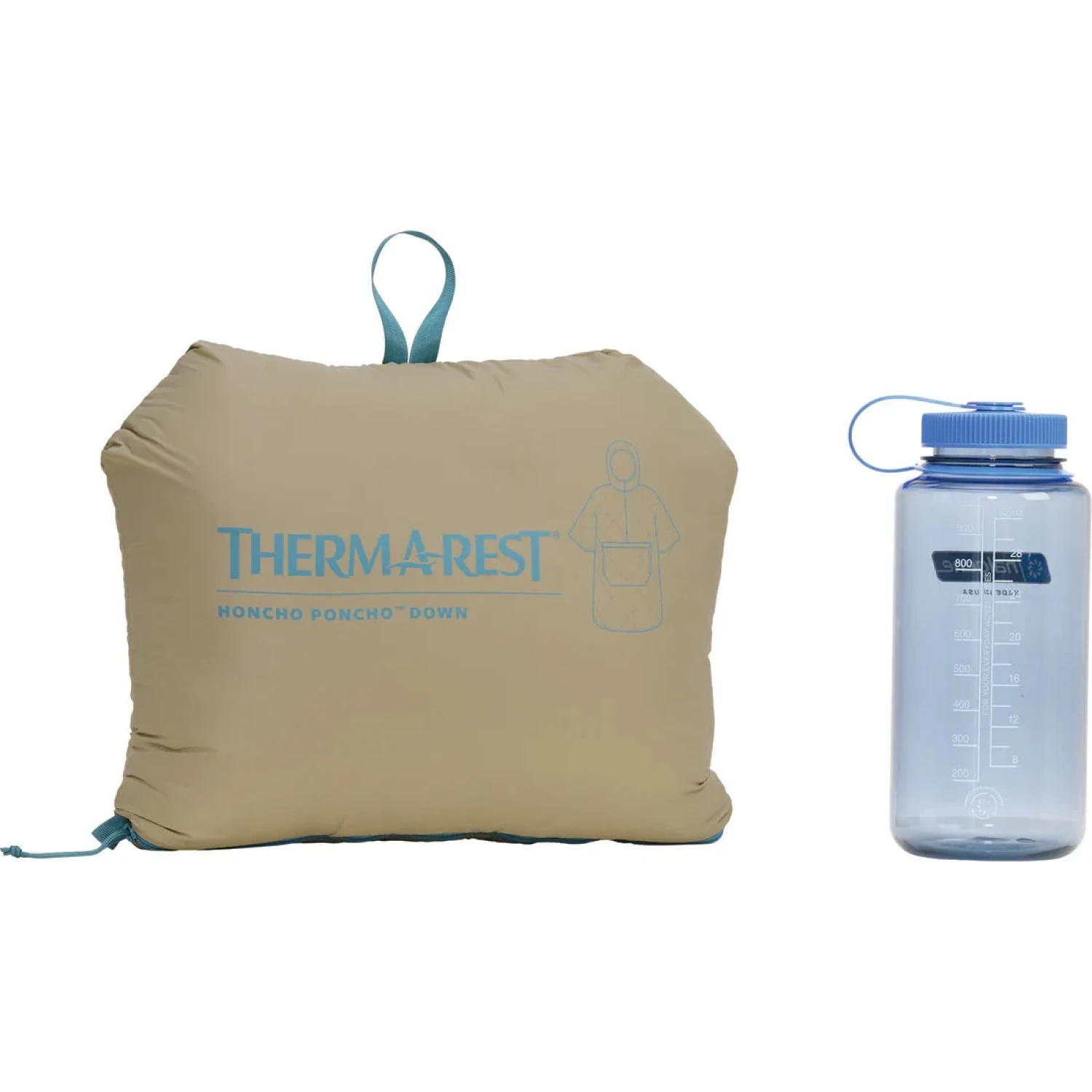 Therm-a-Rest Honcho Poncho™ Down in twill, packed view