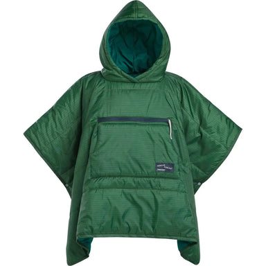 Therm-a-Rest Kid's Honcho Poncho™ shown in the Grean Stripe Print. Front view.