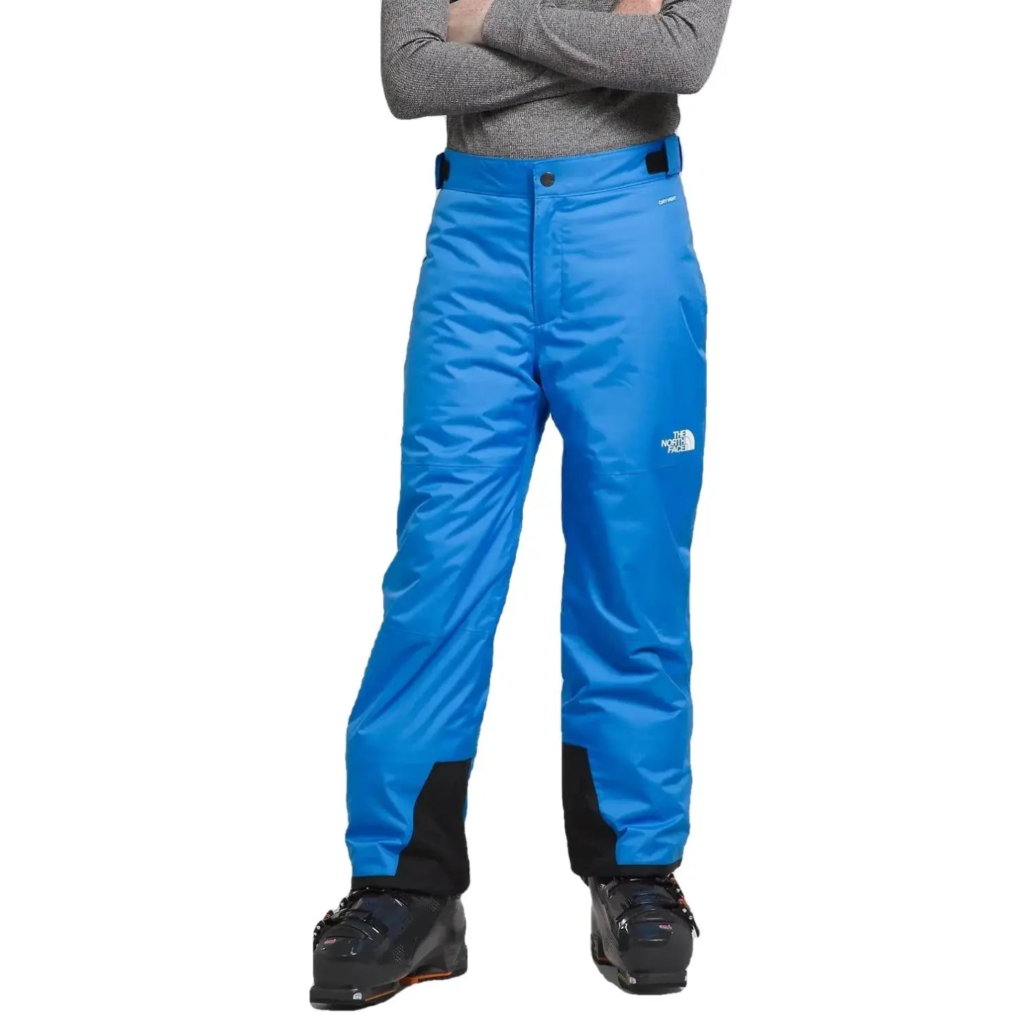 The North Face B's Freedom Insulated Pants, Optic Blue, front view on model