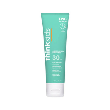 Thinksport Kid's SPF 30 Clear Zinc Sunscreen.