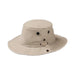 Tilley's T3 Wanderer Hat shown in Khaki color.