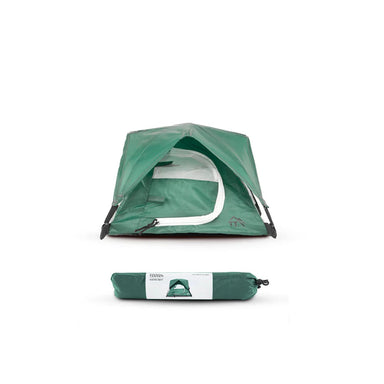 Tiny Tents Micro Tent in alpine green, front view