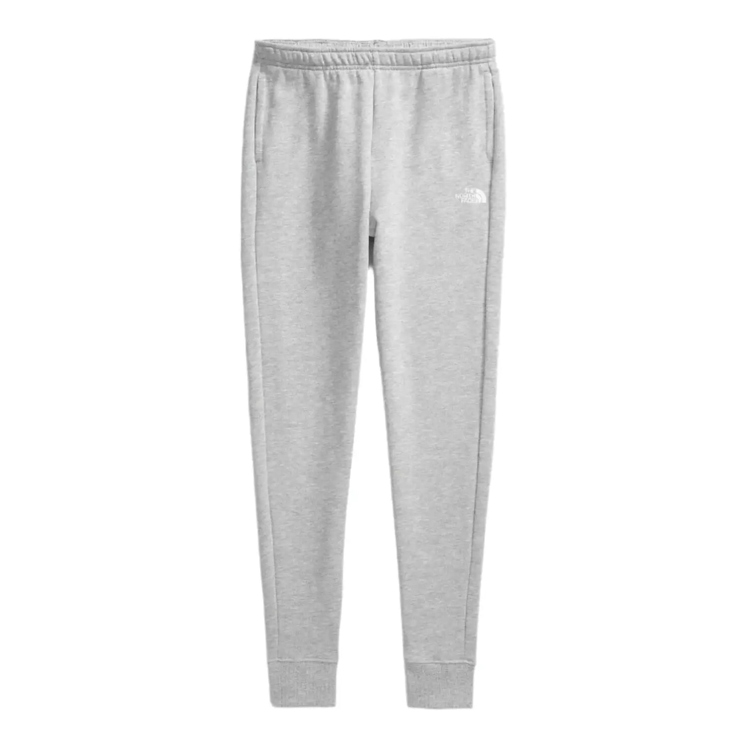 The North Face K's Camp Fleece Joggers, TNF Light Grey Heather, front view flat