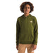 The North Face K's Camp Fleece Pullover Hoodie, Forest Olive Smokey The Bear, front view on model