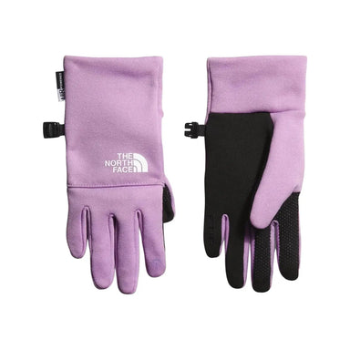 The Noth Face K's Recycled Etip™ Gloves, Lupine, front and back view 