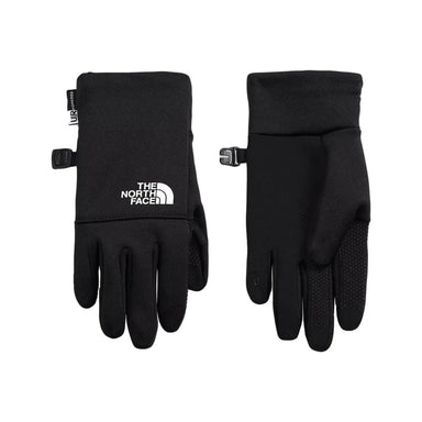 The Noth Face K's Recycled Etip™ Gloves, TNF Black, front and back view