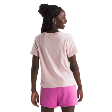 The North Face K's Short-Sleeve Graphic Tee, Pink Moss, back view on model