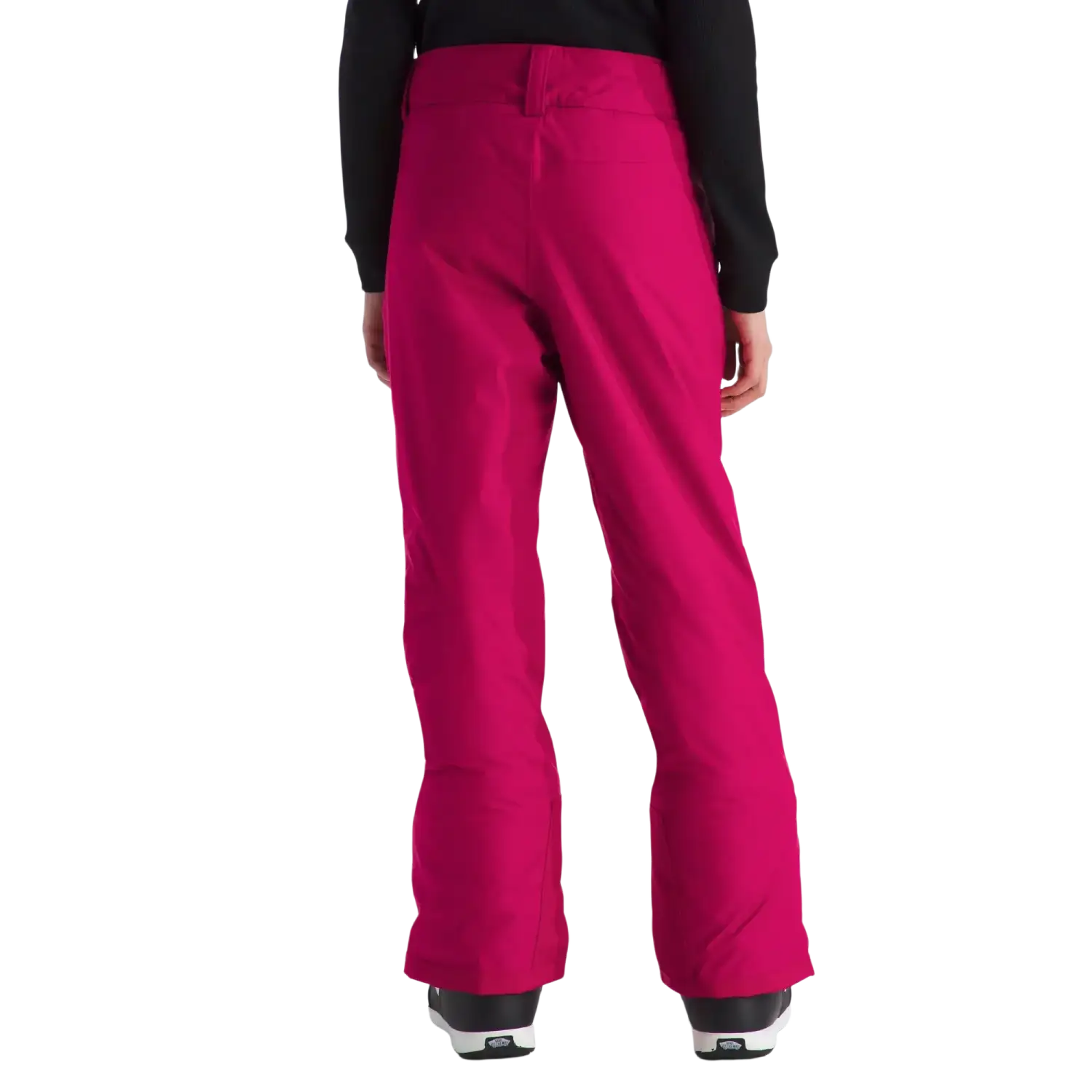 The North Face Kid's Freedom Insulated Pants in Lali Guan, back view on model 