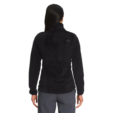 The North Face Women's Osito Jacket in TNF Black, back view on model 