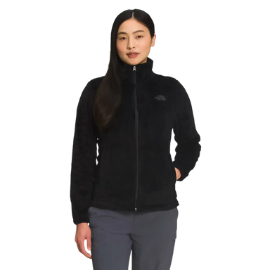 The North Face Women's Osito Jacket in TNF Black, front view on model 
