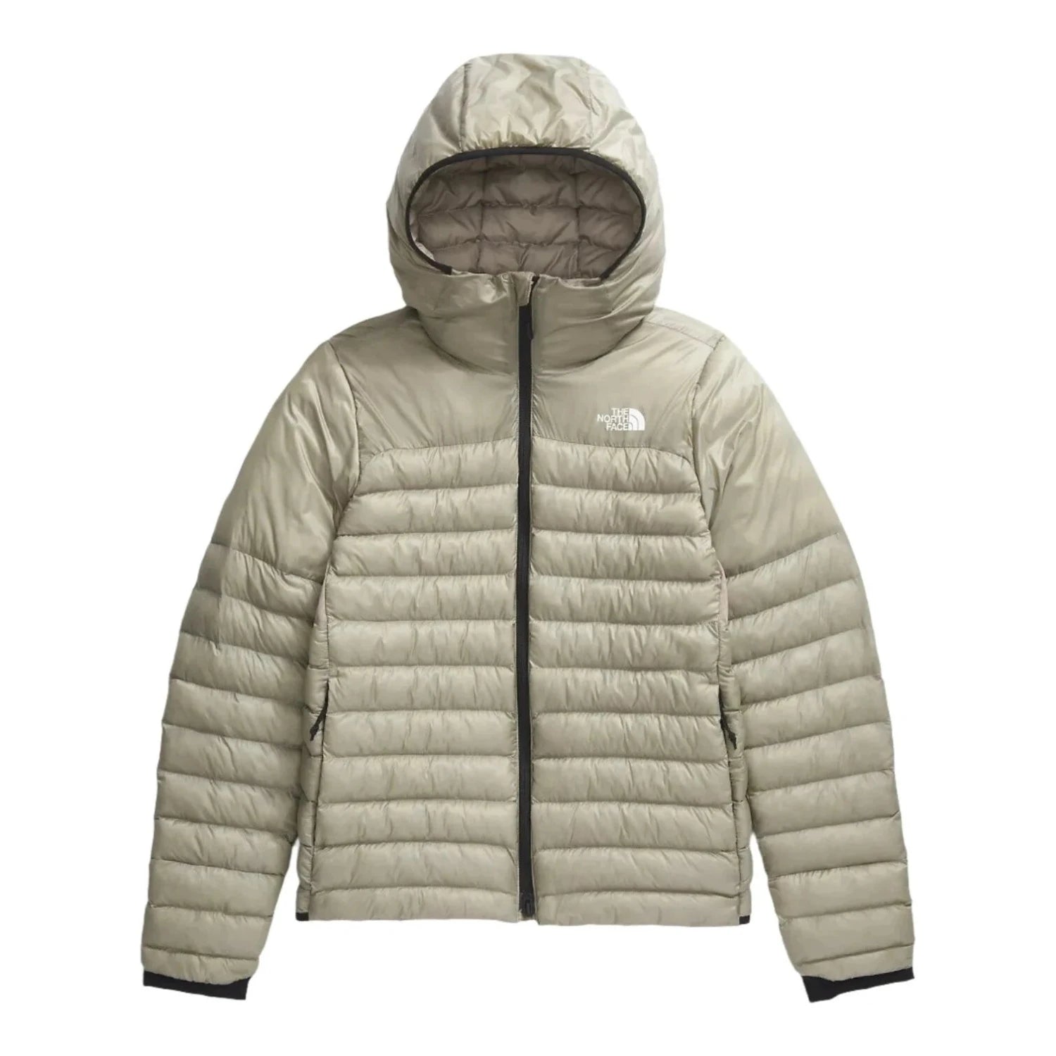 The North Face W's Terra Peak Hoodie, Clay Grey, front view flat 