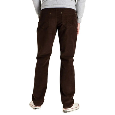 Toad & Co M's Jet Cord Pant Lean, Barnwood, back view on model