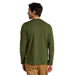 Toad & Co M's Primo Long Sleeve Henley, Chive, back view on model
