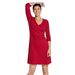 Toad & Co W's Rosalinda Cable Rib Dress, Berry, front view on model