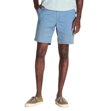 Toad&Co M's Mission Ridge Short, High Tide Vintage, front view on model
