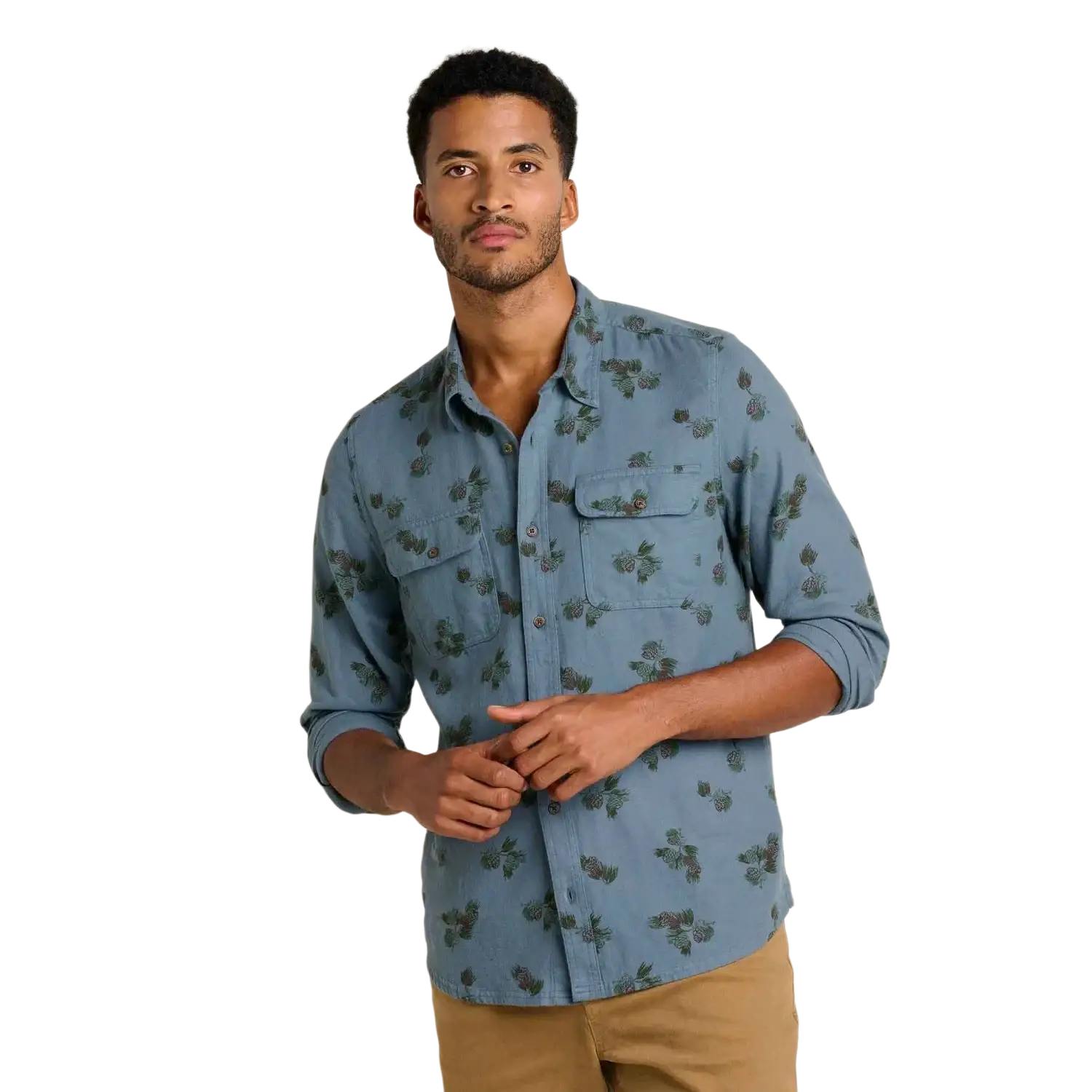 Toad & Co Men's Creekwater Flannel Shirt , front view