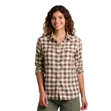 Toad & Co Women's Re-Form Flannel Shirt , front view