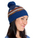 toad and co cazadero pom beanie in true navy scenic side model view