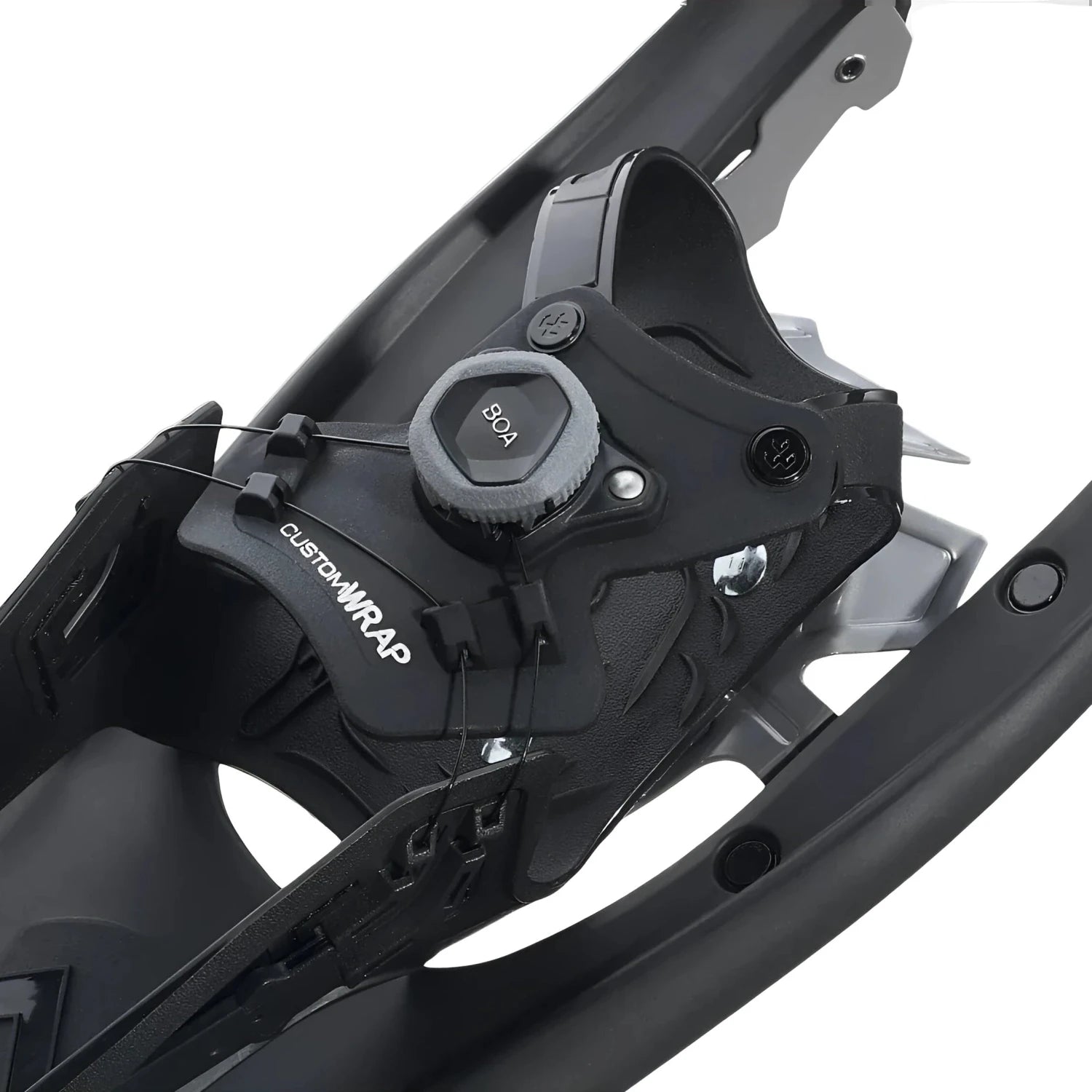 Tubbs Flex RDG Unisex Snowshoes 22" in black, binding view