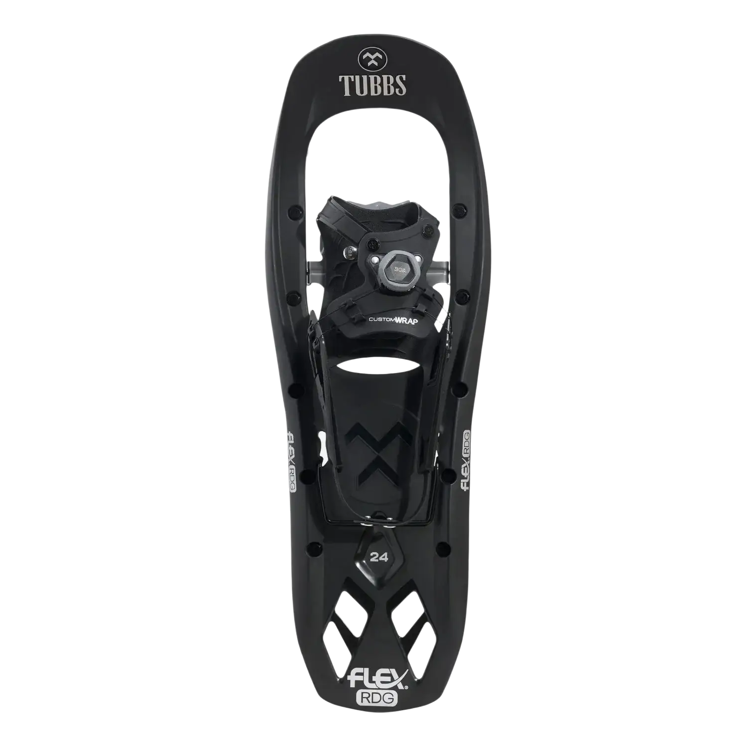 Tubbs Flex RDG Unisex Snowshoes 22" in black, top view