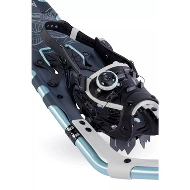 Tubbs Women's Panoramic 30" Snowshoe in Ice Blue and Grey, detail view.