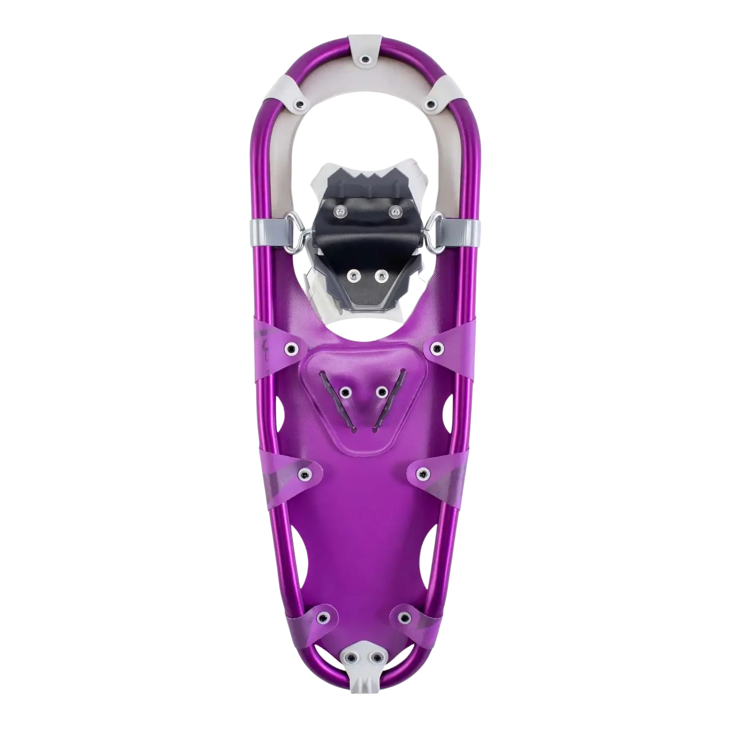 Tubbs Women's Wayfinder Snowshoes in purple, bottom view