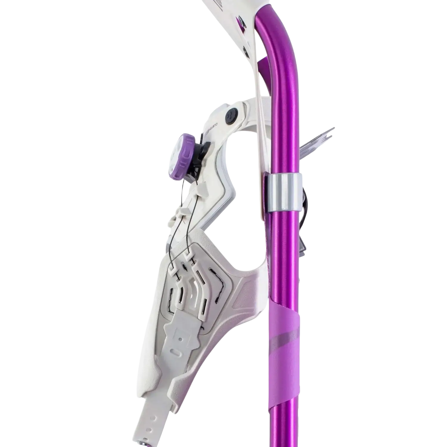 Tubbs Women's Wayfinder Snowshoes in purple, side view