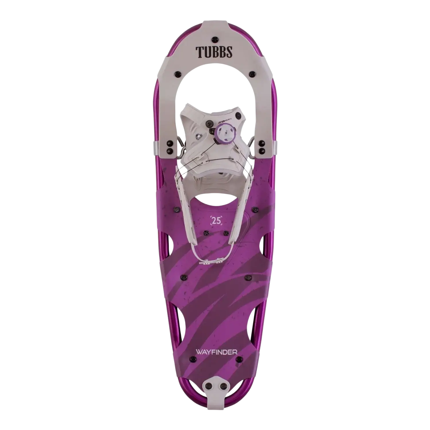 Tubbs Women's Wayfinder Snowshoes in purple, top view