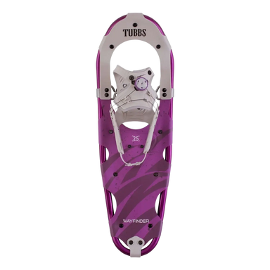 Tubbs Women's Wayfinder Snowshoes in purple, top view