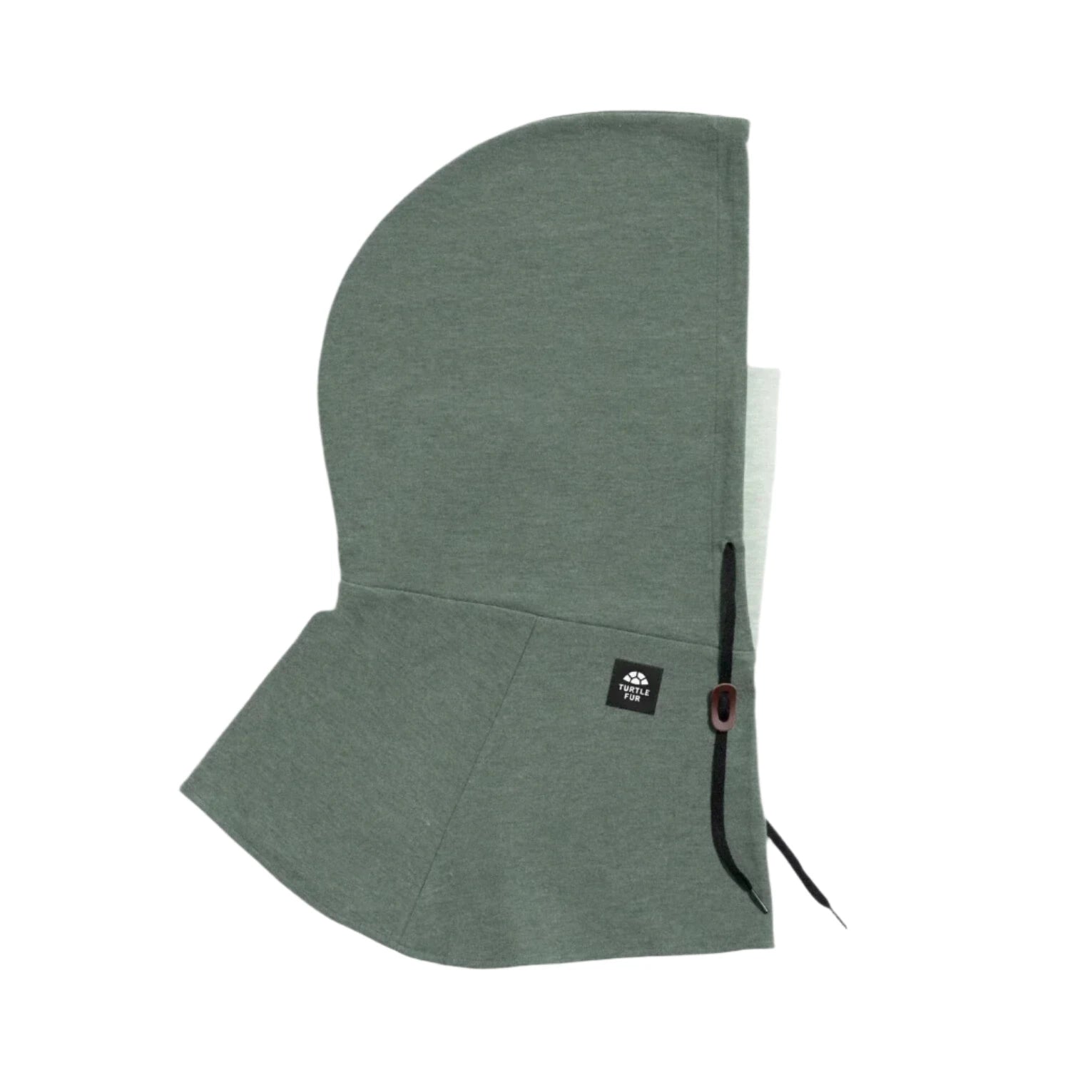 Turtle Fur All-Mountain Overhood in sage, flat side