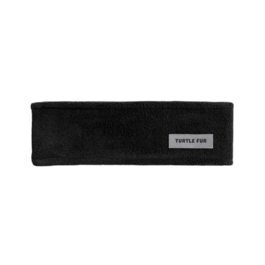 Turtle Fur Chelonia Double-Layer Headband in black, flat front view