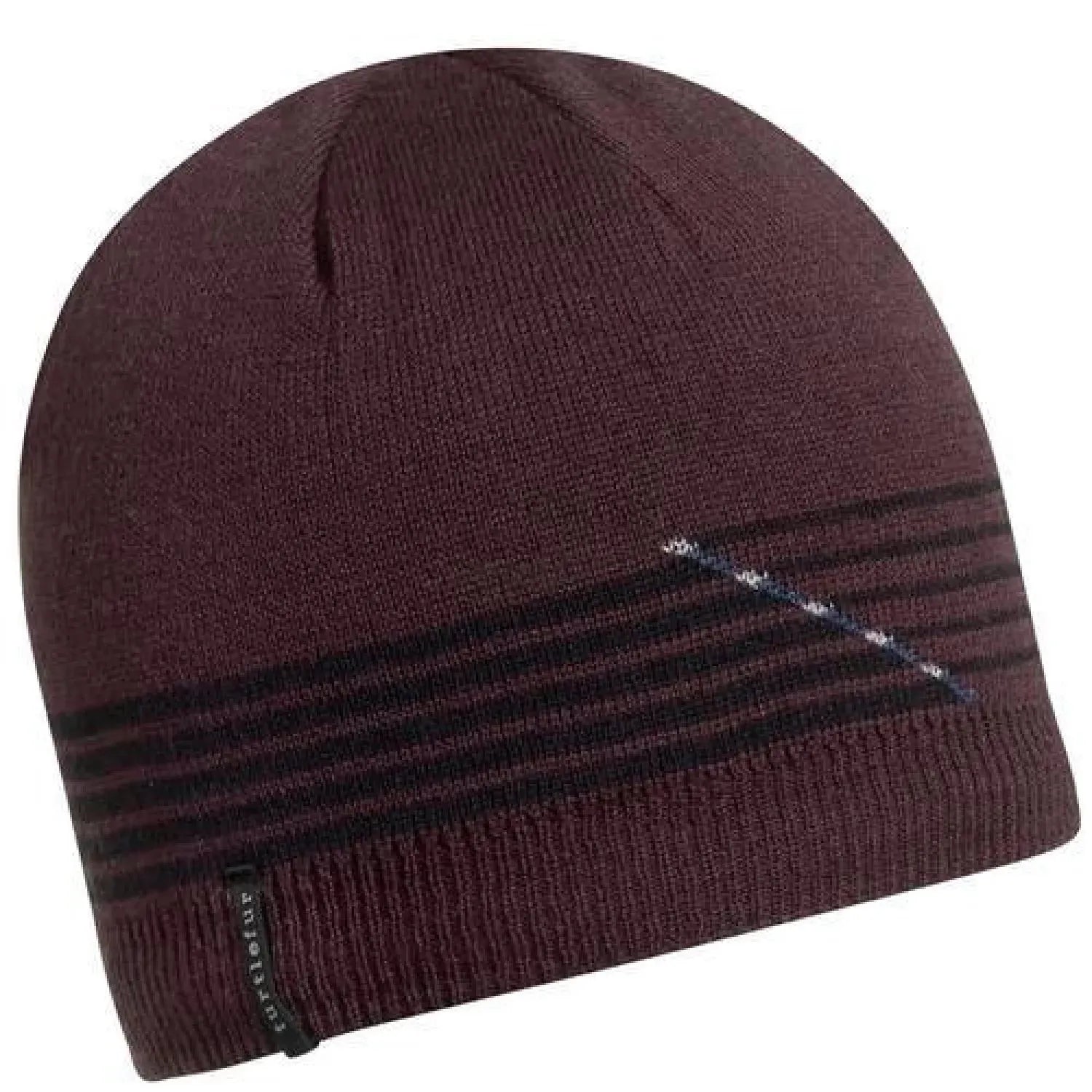 Turtle Fur Seb Beanie shown in the Bark color option. Front flat view.