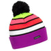 Turtle Fur Kid's Rooftop Rave Beanie shown in the Orchid color option. Front flat view.