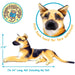 Viahart Toys Life-Sized Dog Plush, hilde the german shepherd side view