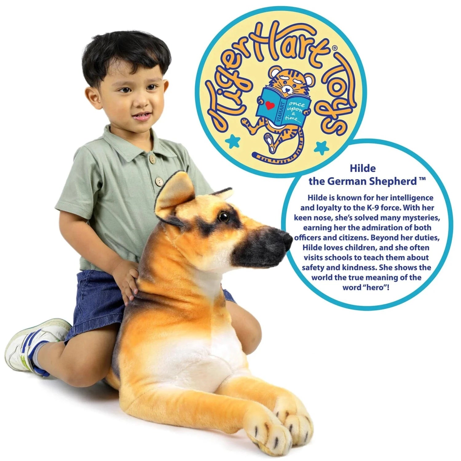 Viahart Toys Life-Sized Dog Plush, hilde the german shepherd