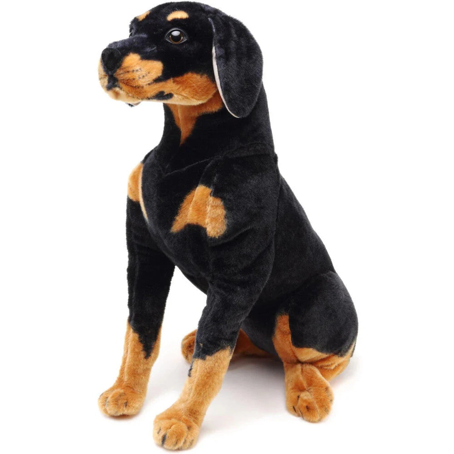 Viahart Toys Life-Sized Dog Plush, robbie the rottweiler front view
