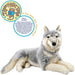 Viahart Toys Life-Sized Dog Plush, winry the wolf front view