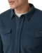 Vuori Men's Aspen Shirt Jacket, close up view 