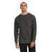Vuori’s Men's Jeffreys Pullover shown on model in the Oregano Heather color option. Front view.