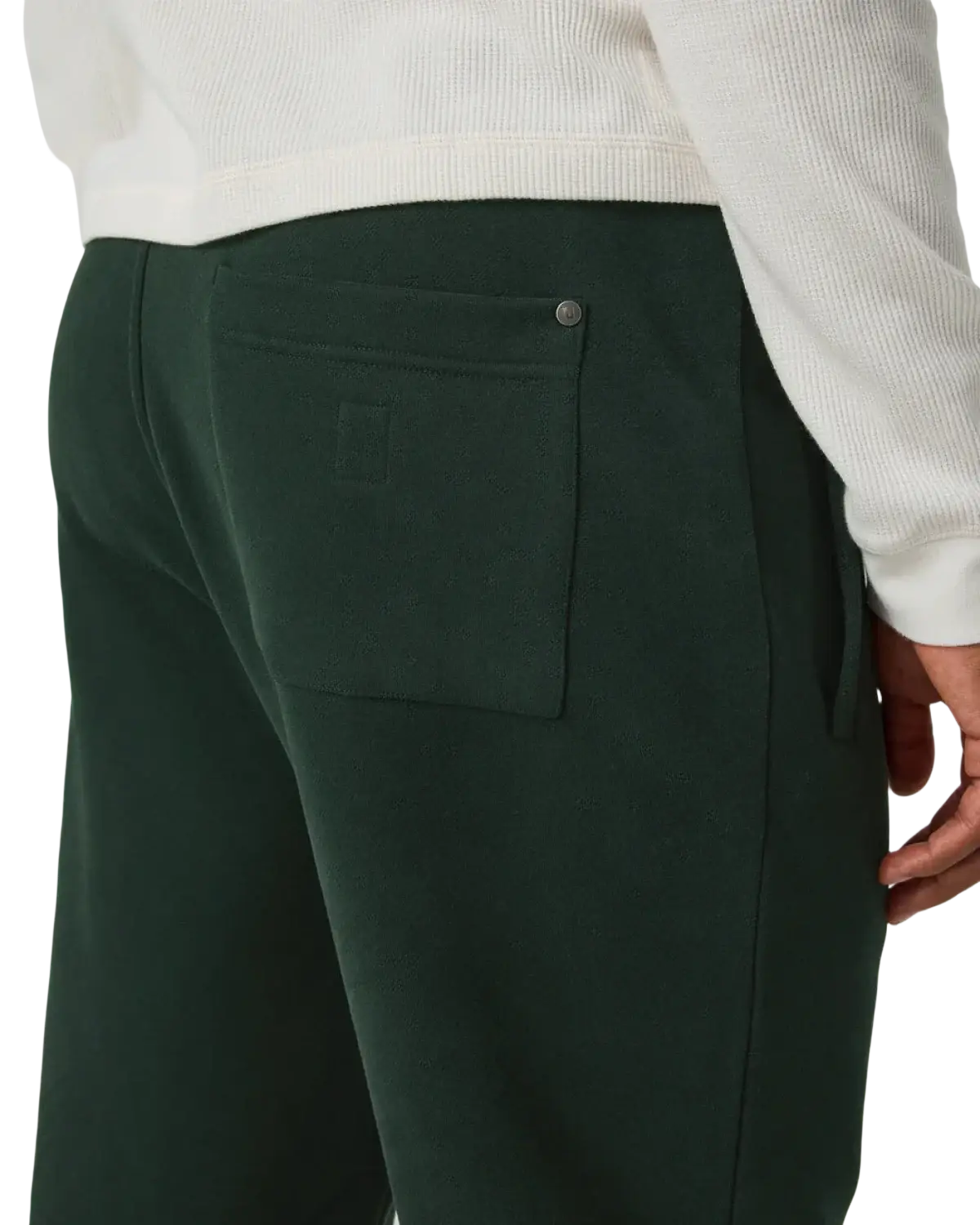 Vuori Men's Seaside Sweatpant, back pocket view