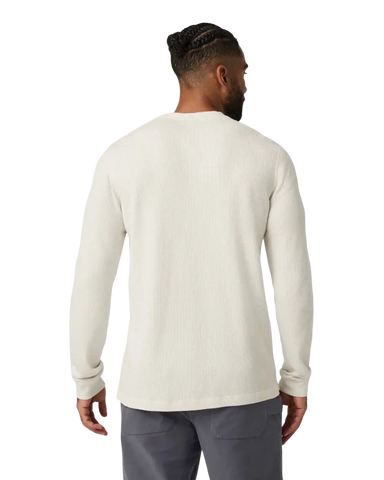 Vuori Men's Waffle Crew, back view