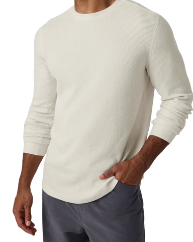Vuori Men's Waffle Crew, Front view