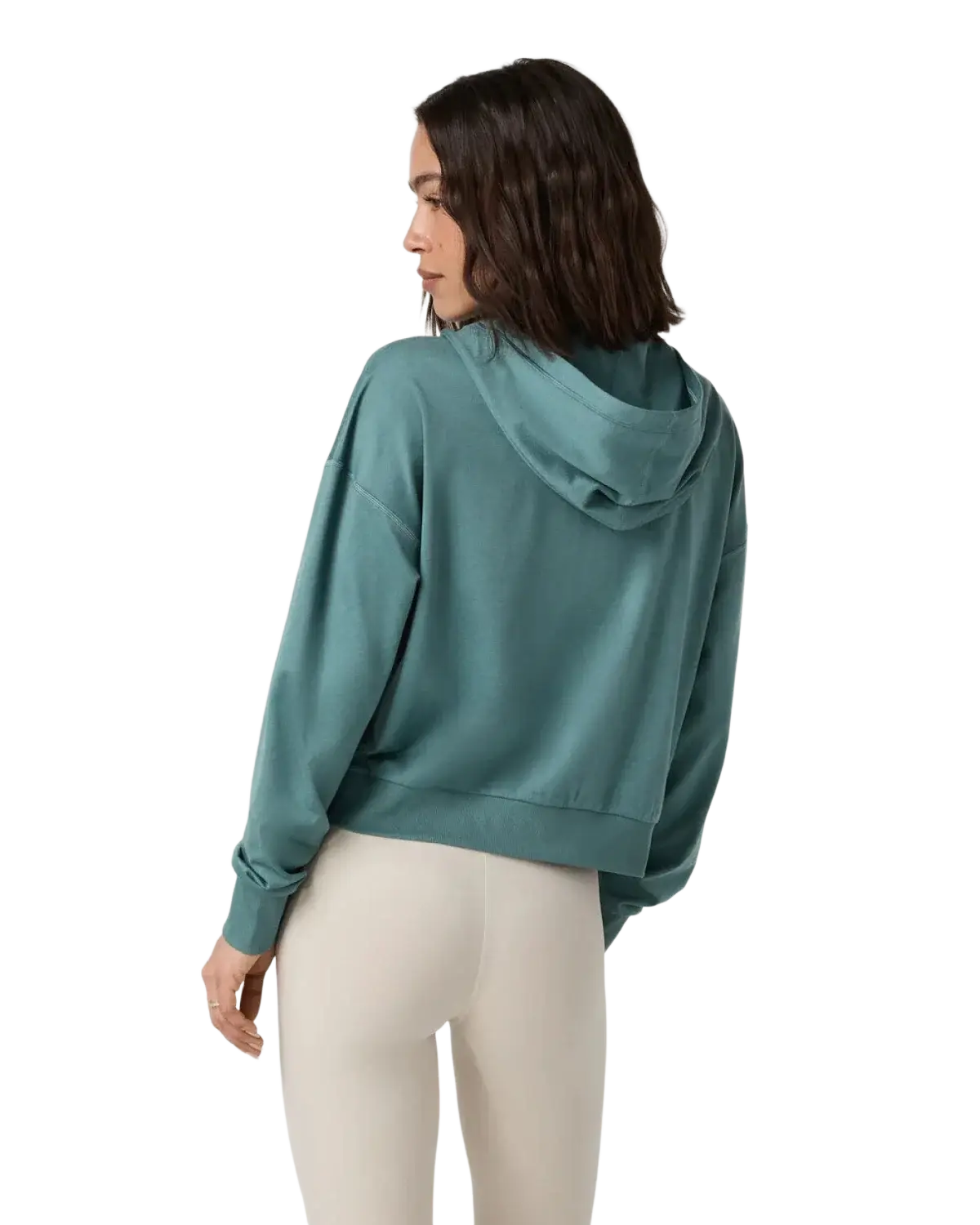 Vuori Women's Halo Modern Full Zip Hoodie, back view