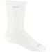 Wide Open Women's Solid Cushioned Crew Socks in white, side view