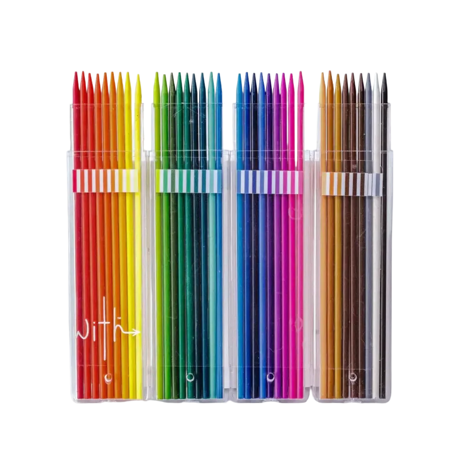 With 36 Colored Pencil Set, all color sticks in their cases
