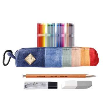 With 36 Colored Pencil Set front view, all items included